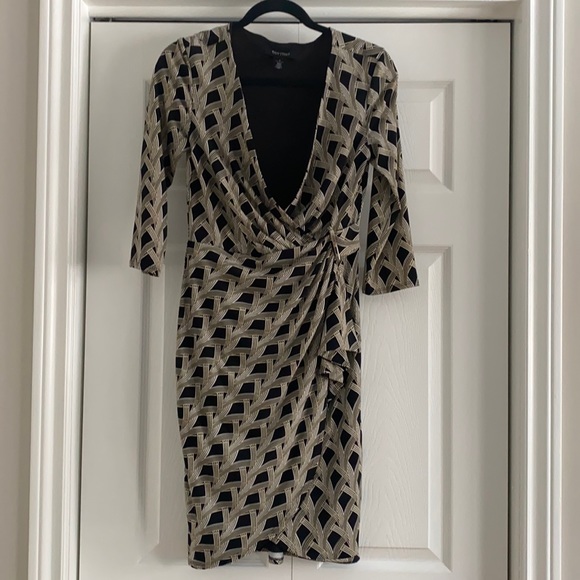 White House Black Market Faux Wrap Midi Dress (Size 2) - Picture 1 of 4